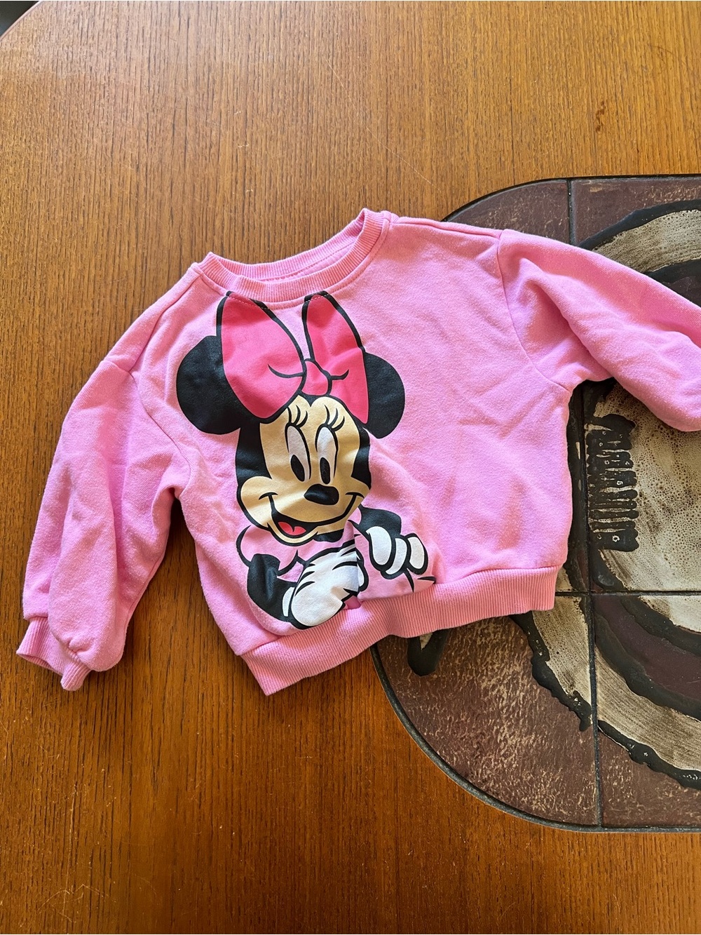 Toddler Pink Minnie Mouse Graphic Sweatshirt - Disney